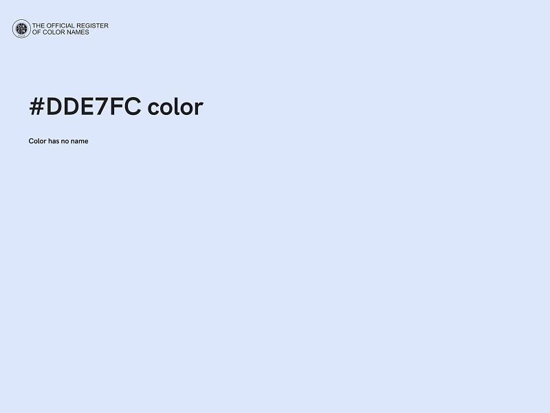 #DDE7FC color image