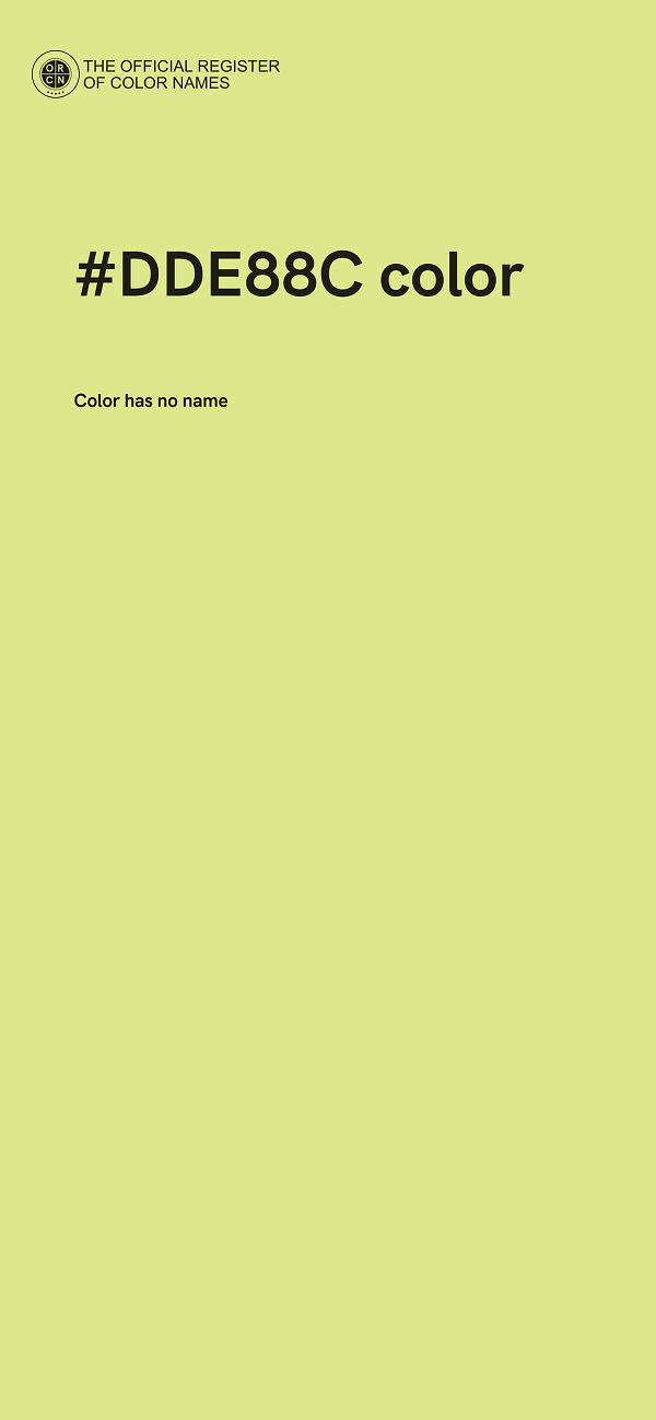 #DDE88C color image