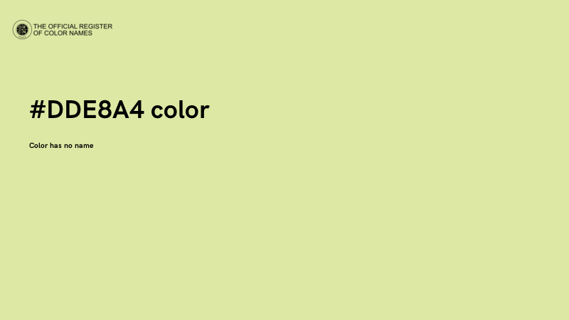 #DDE8A4 color image