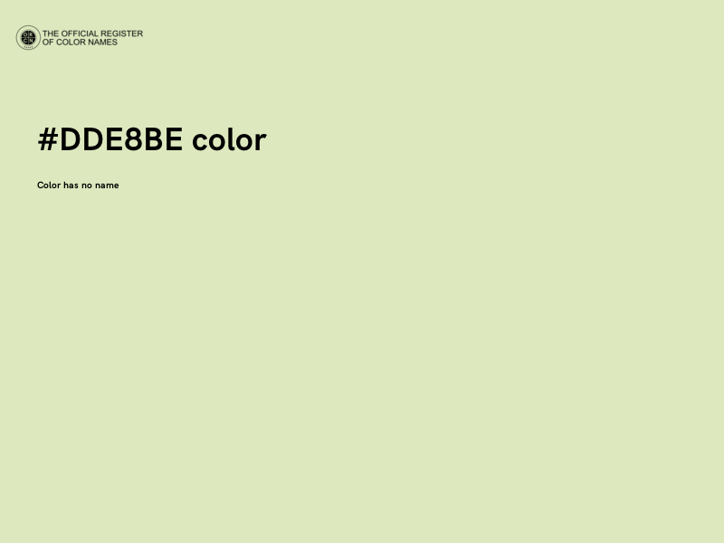 #DDE8BE color image