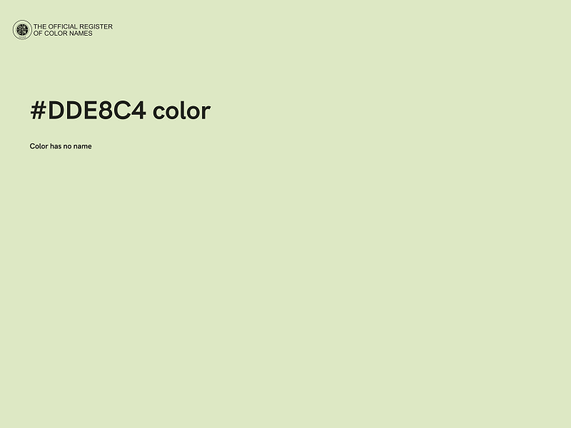 #DDE8C4 color image