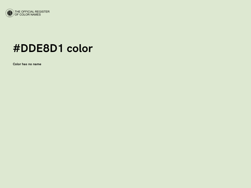 #DDE8D1 color image