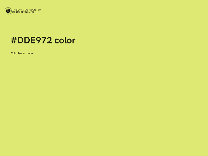 #DDE972 color image