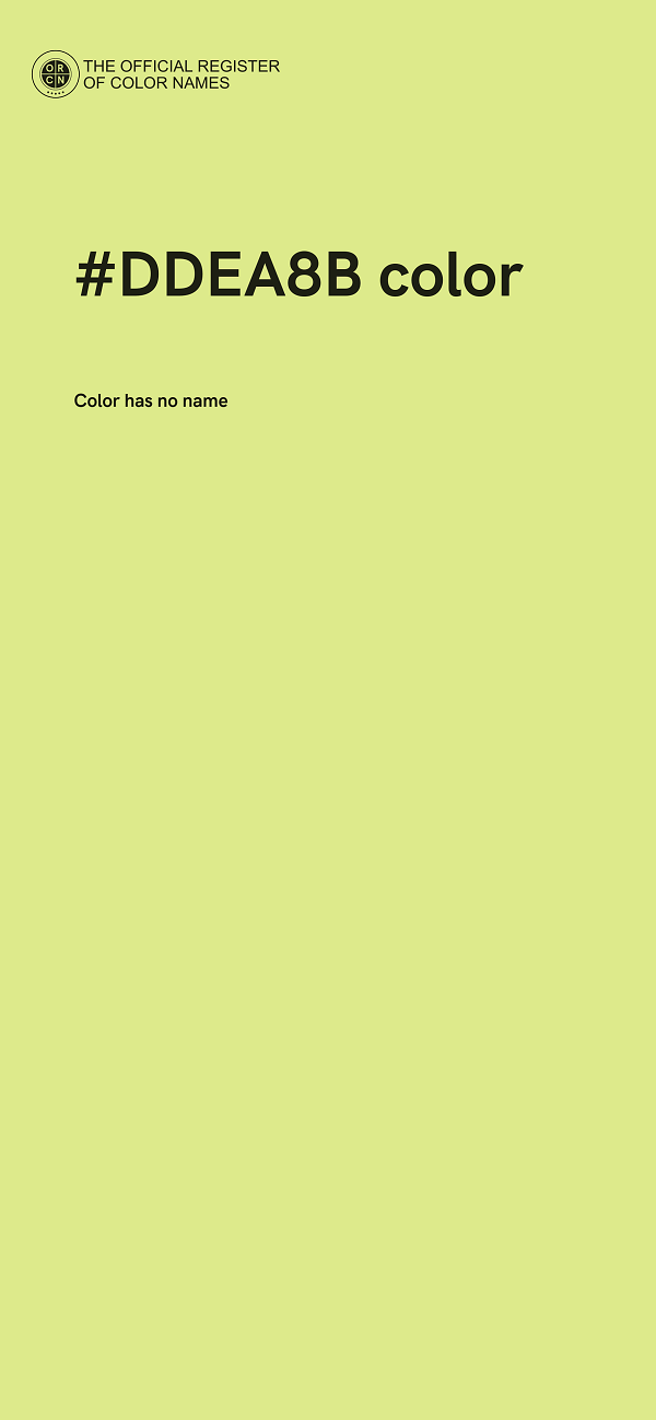 #DDEA8B color image