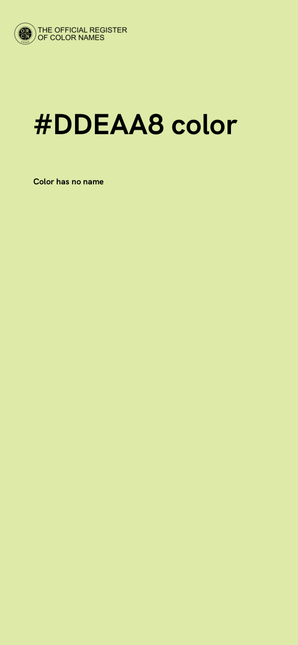#DDEAA8 color image