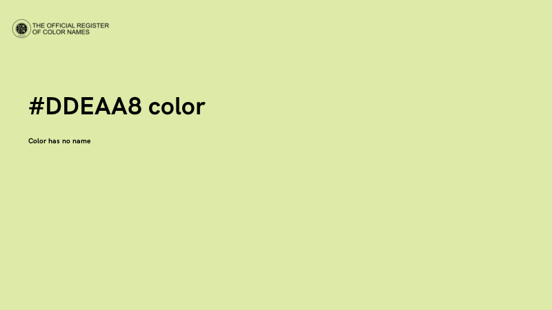 #DDEAA8 color image