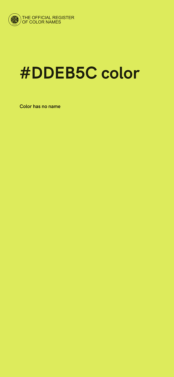 #DDEB5C color image