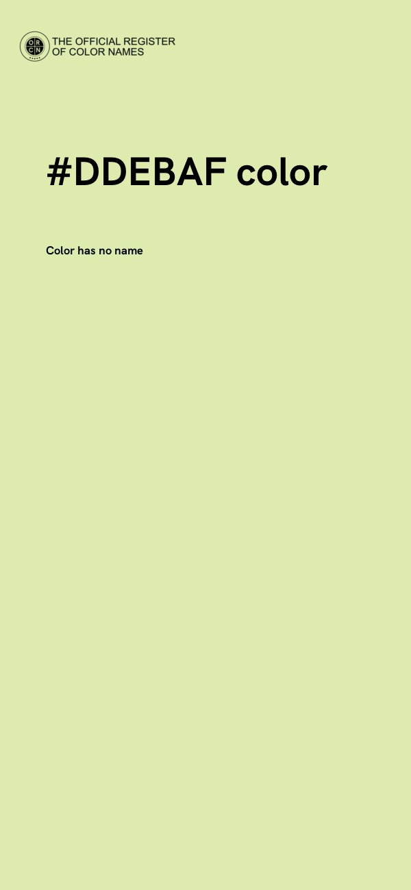 #DDEBAF color image