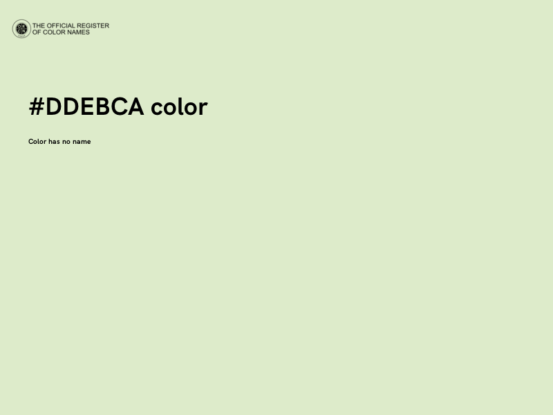 #DDEBCA color image