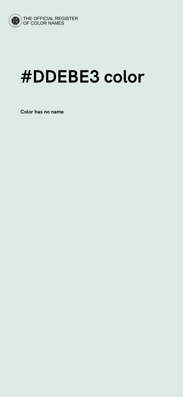 #DDEBE3 color image