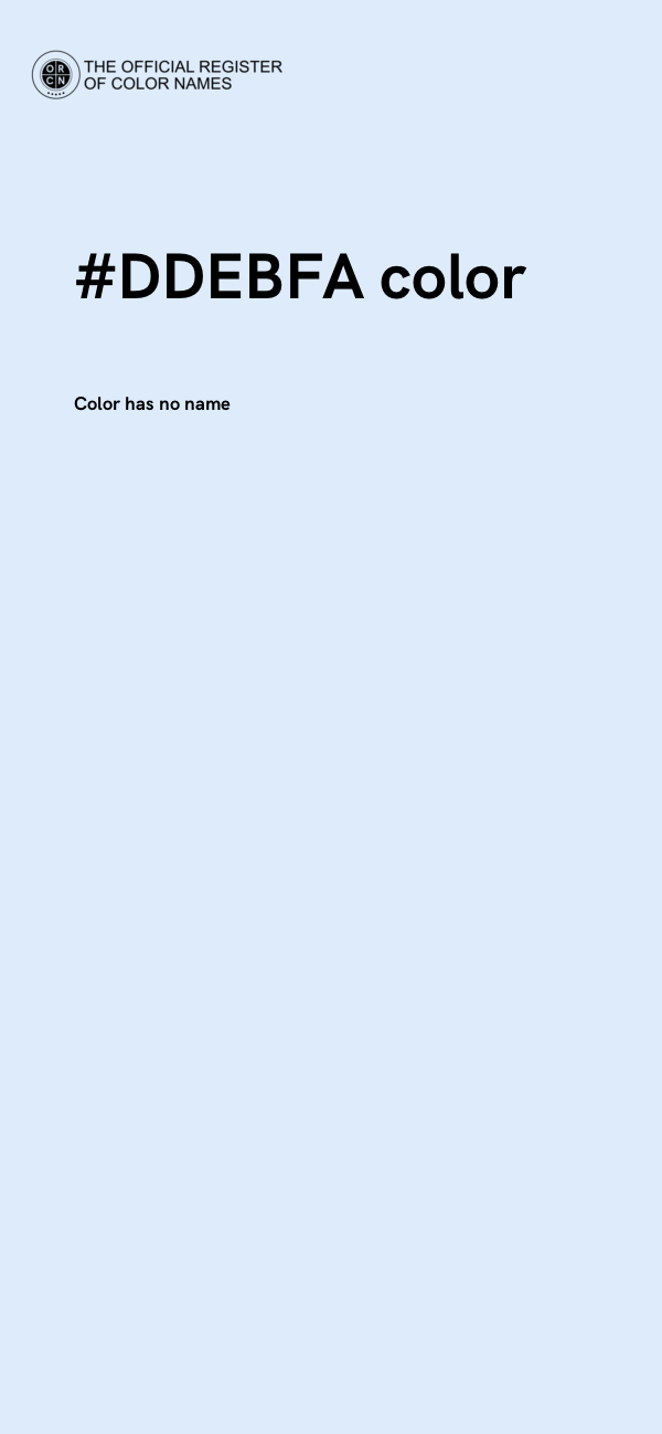#DDEBFA color image