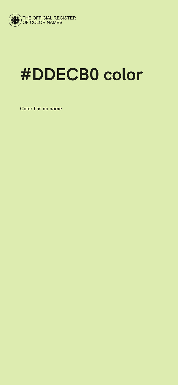 #DDECB0 color image