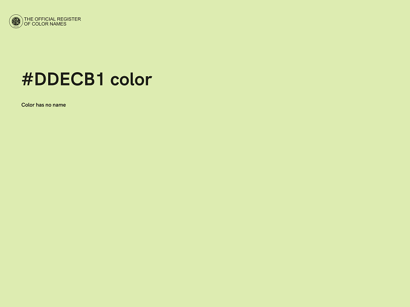 #DDECB1 color image