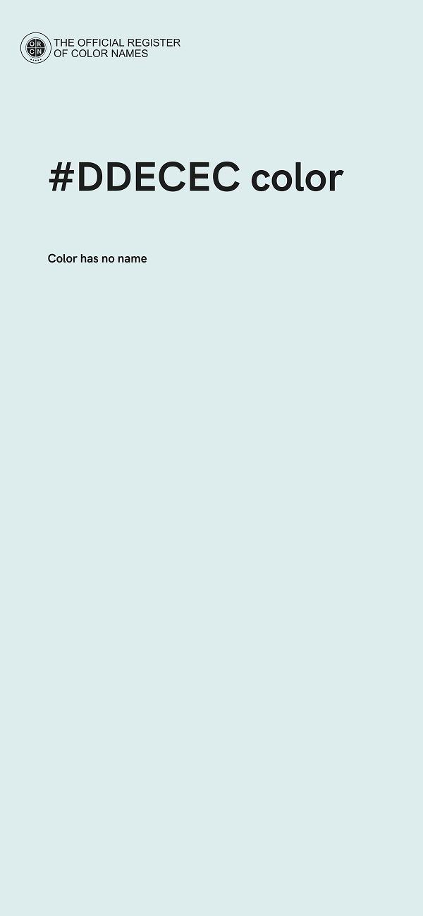 #DDECEC color image