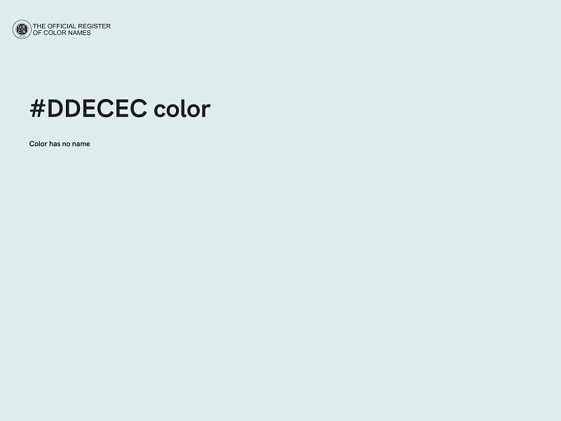 #DDECEC color image