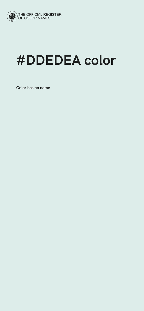 #DDEDEA color image