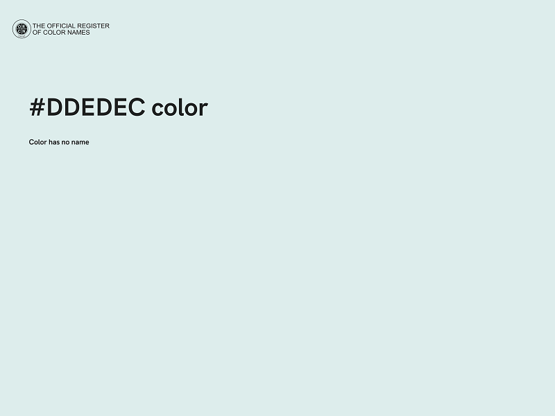 #DDEDEC color image