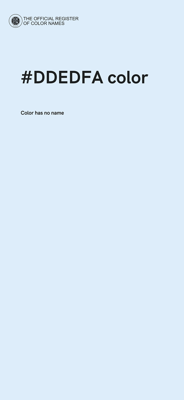 #DDEDFA color image