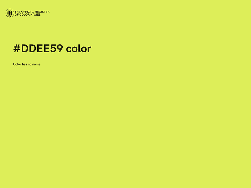 #DDEE59 color image