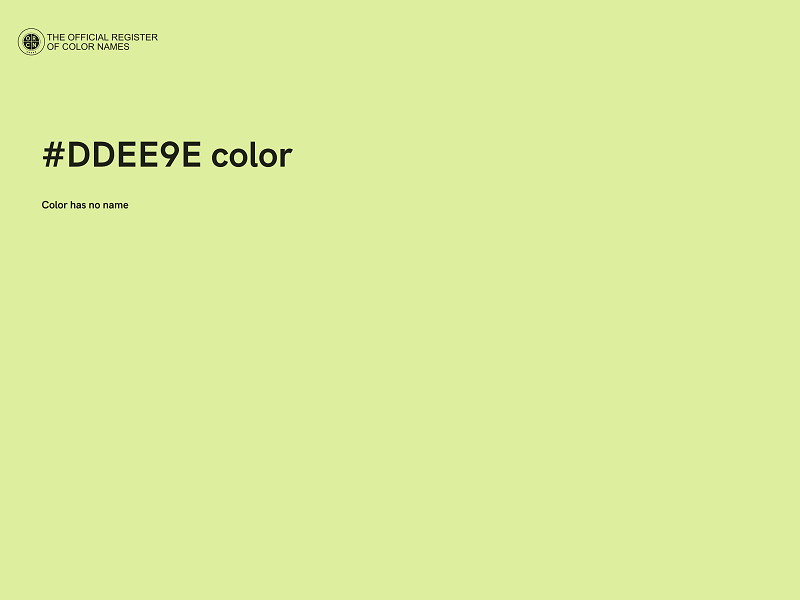 #DDEE9E color image