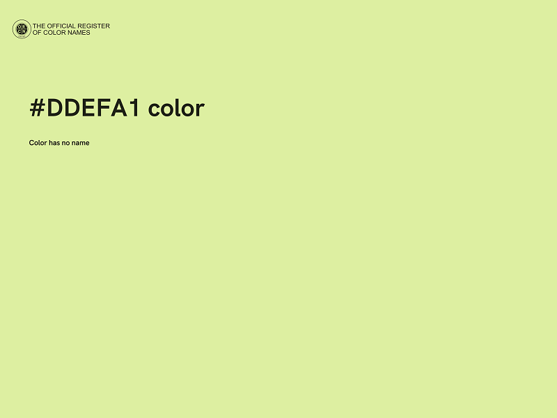 #DDEFA1 color image