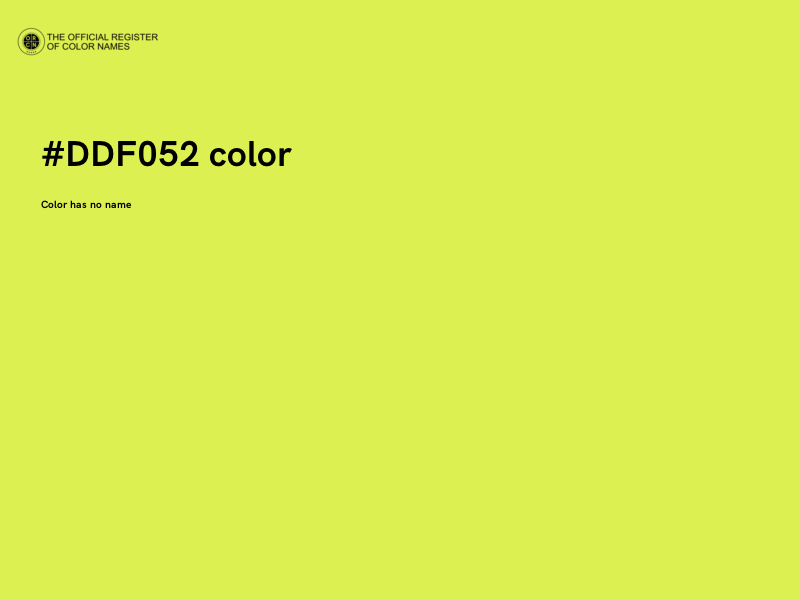#DDF052 color image