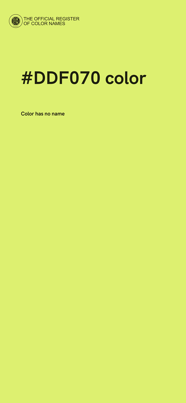 #DDF070 color image