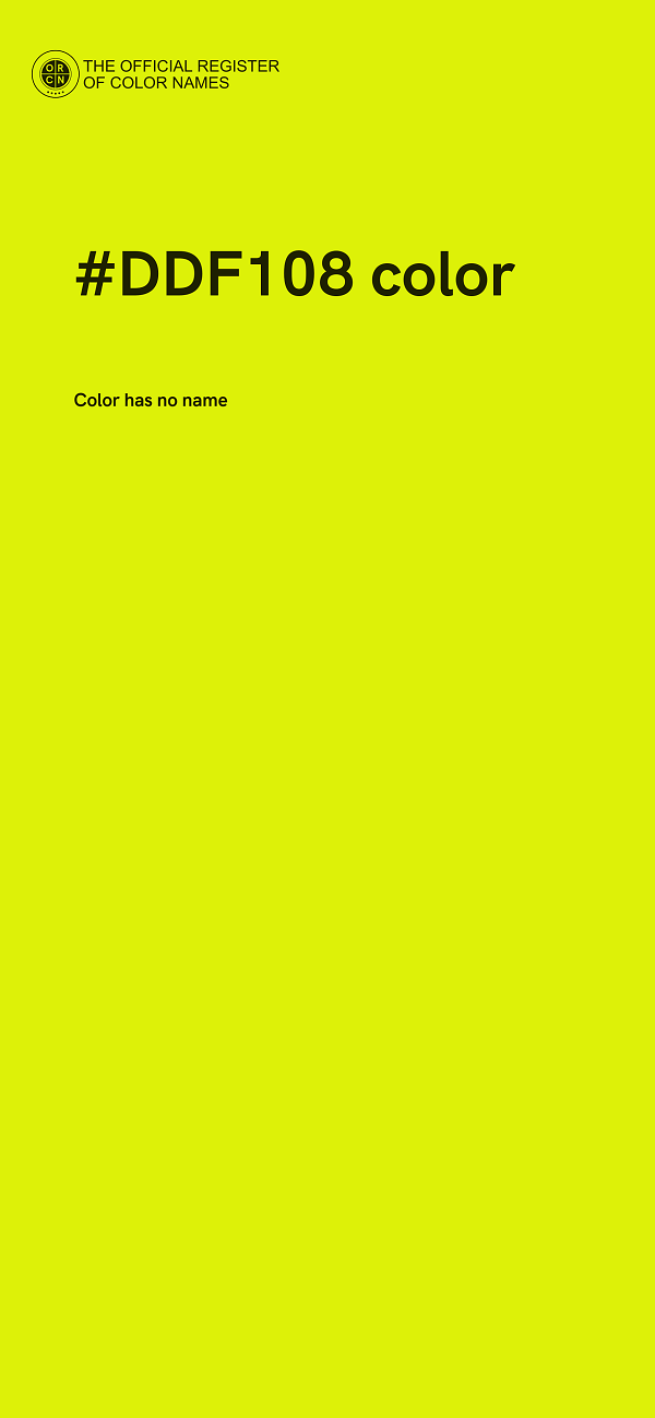 #DDF108 color image