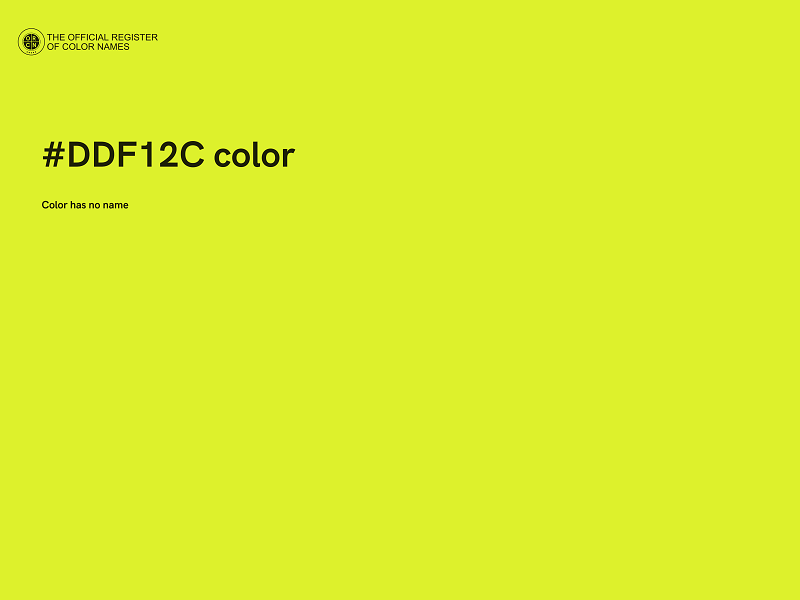 #DDF12C color image