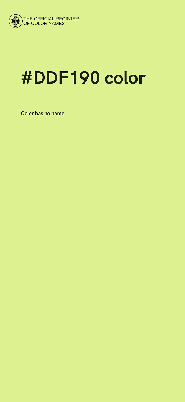 #DDF190 color image