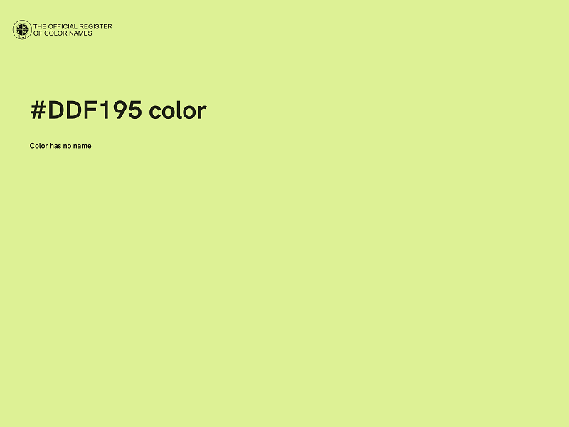 #DDF195 color image