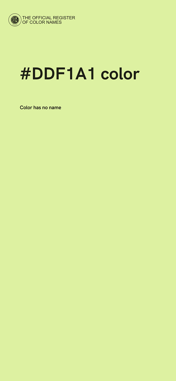 #DDF1A1 color image