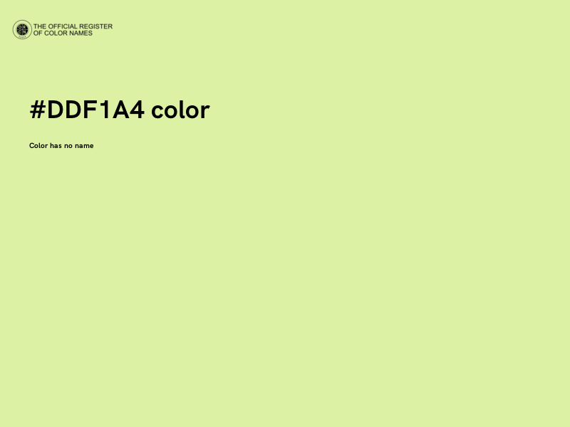 #DDF1A4 color image