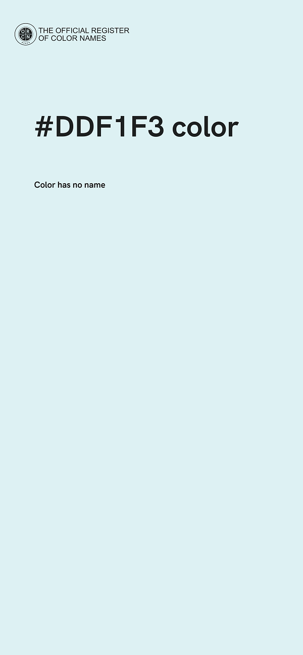 #DDF1F3 color image