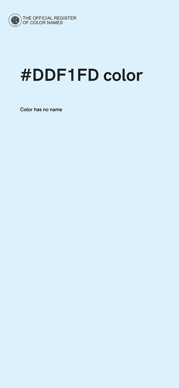 #DDF1FD color image