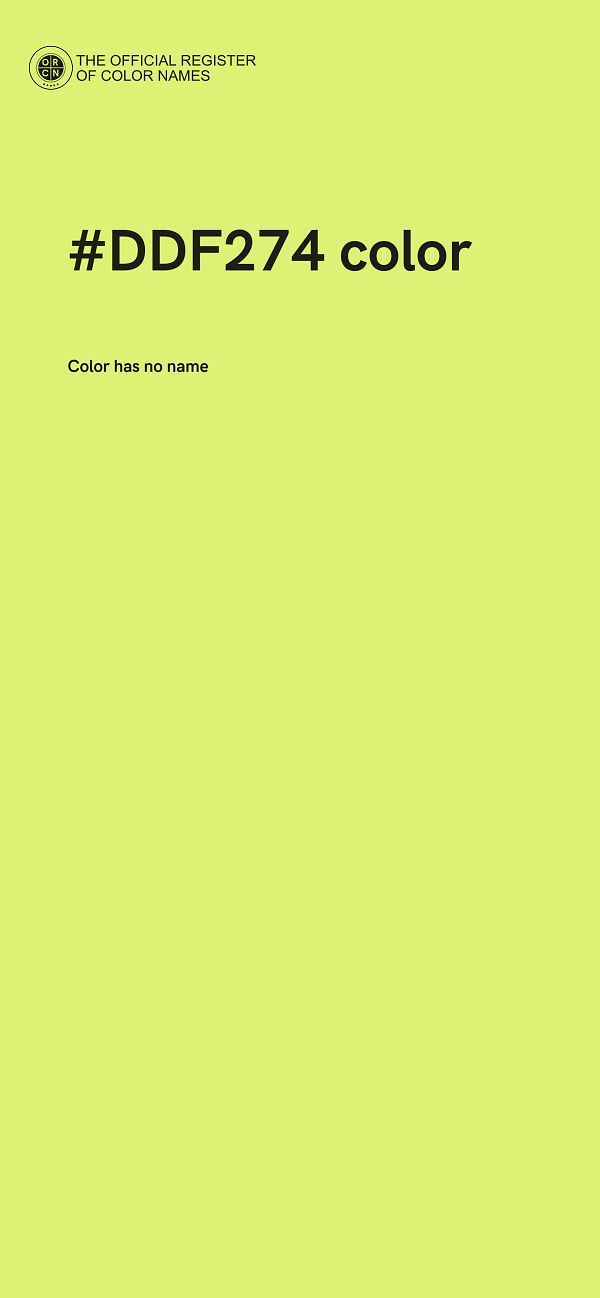 #DDF274 color image