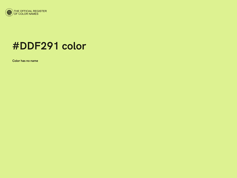 #DDF291 color image