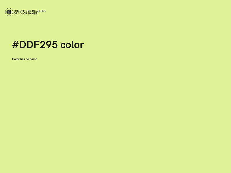 #DDF295 color image