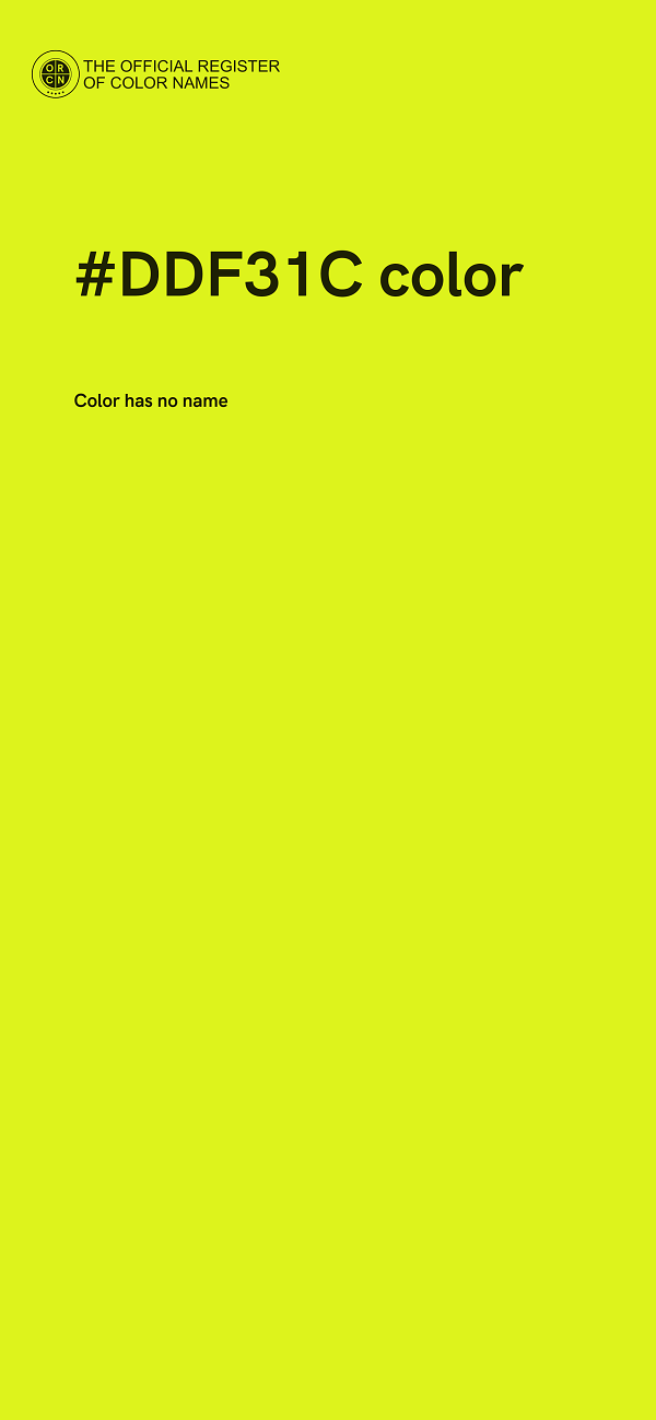 #DDF31C color image