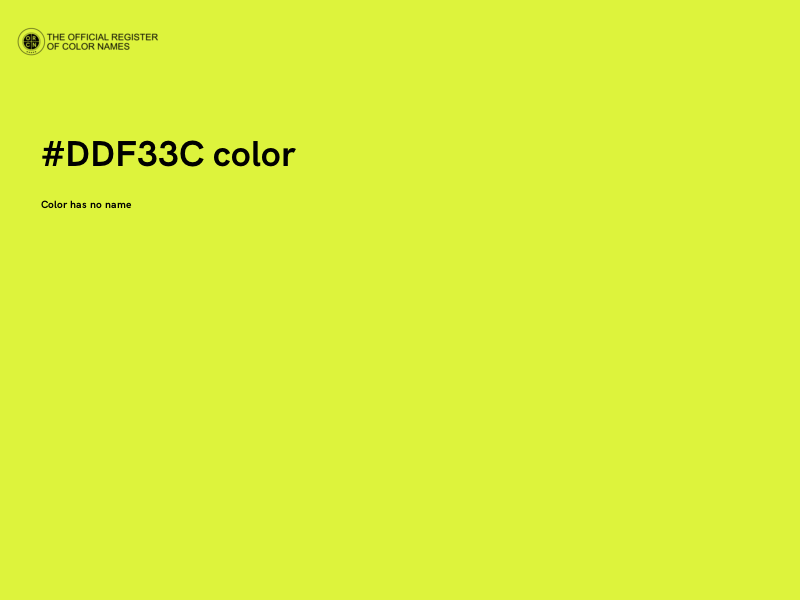 #DDF33C color image