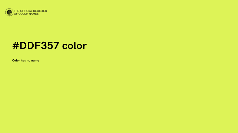 #DDF357 color image