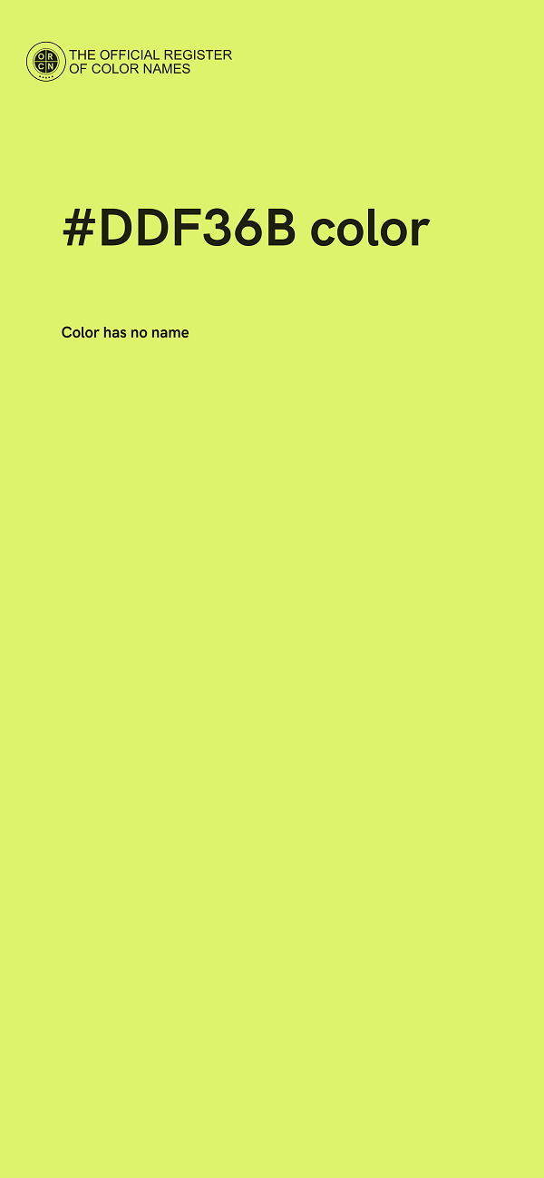 #DDF36B color image
