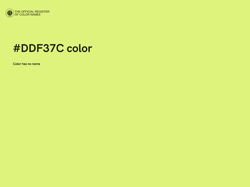 #DDF37C color image