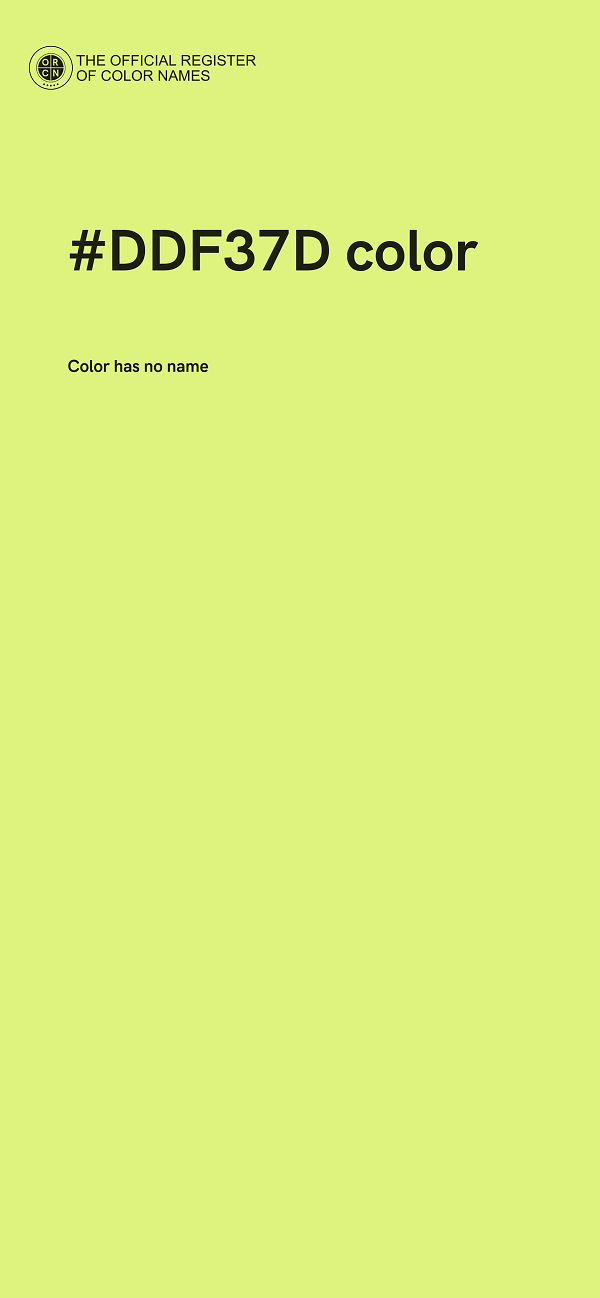 #DDF37D color image