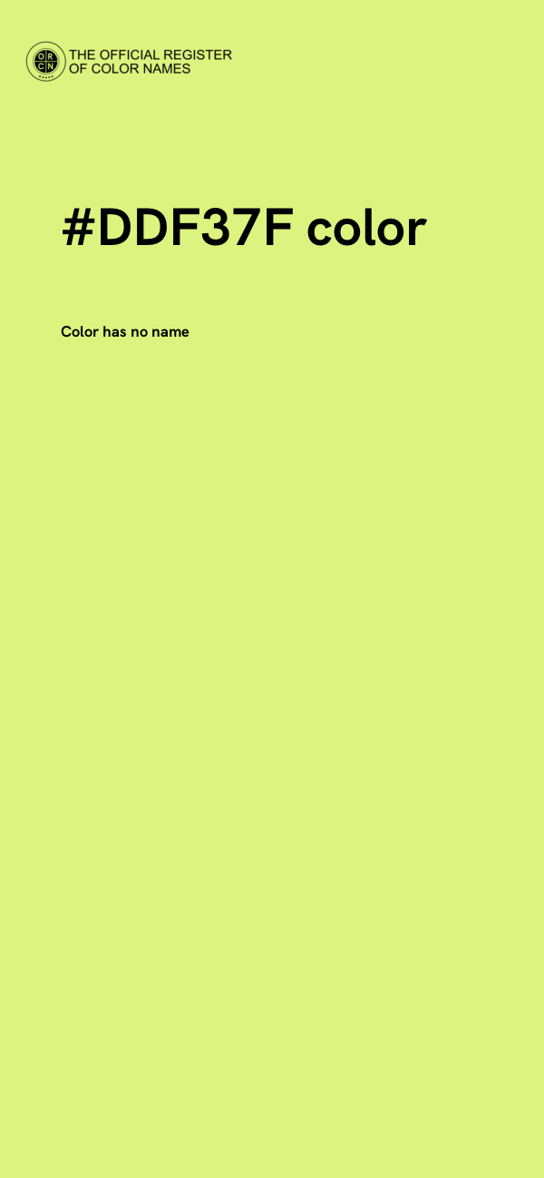 #DDF37F color image