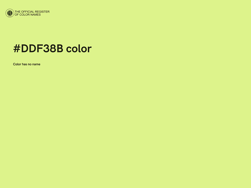 #DDF38B color image