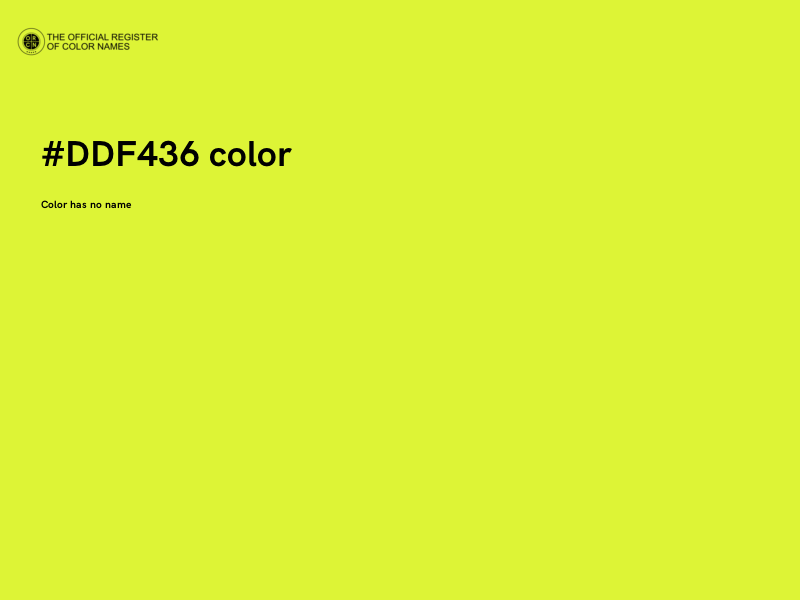 #DDF436 color image