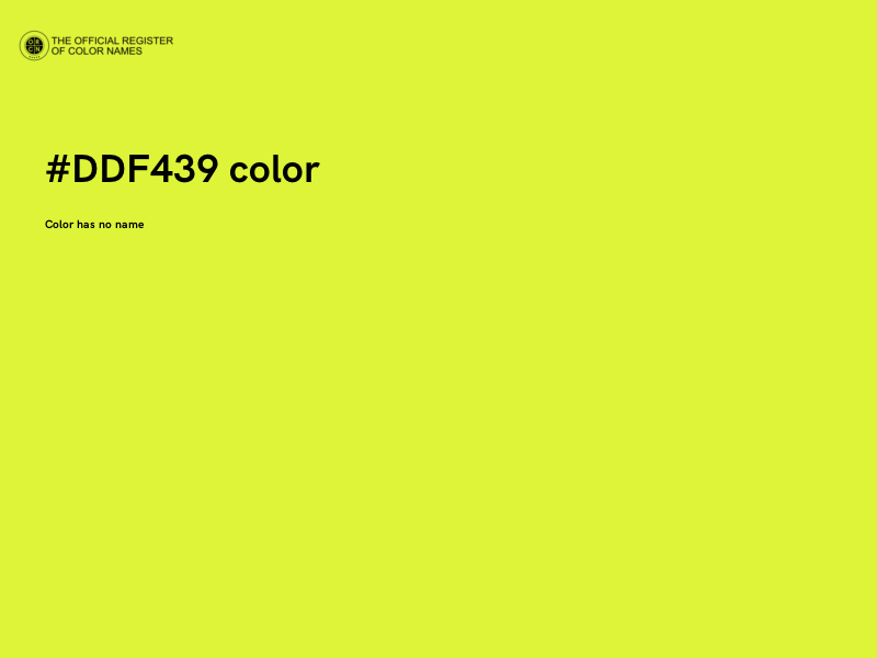 #DDF439 color image