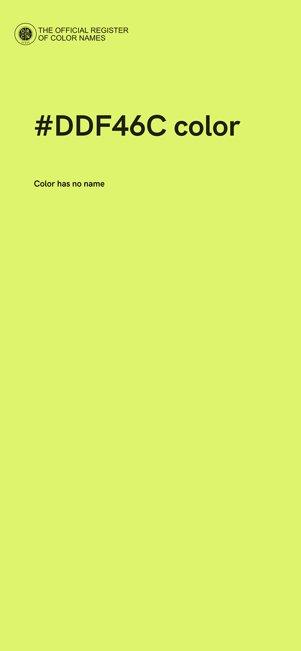 #DDF46C color image