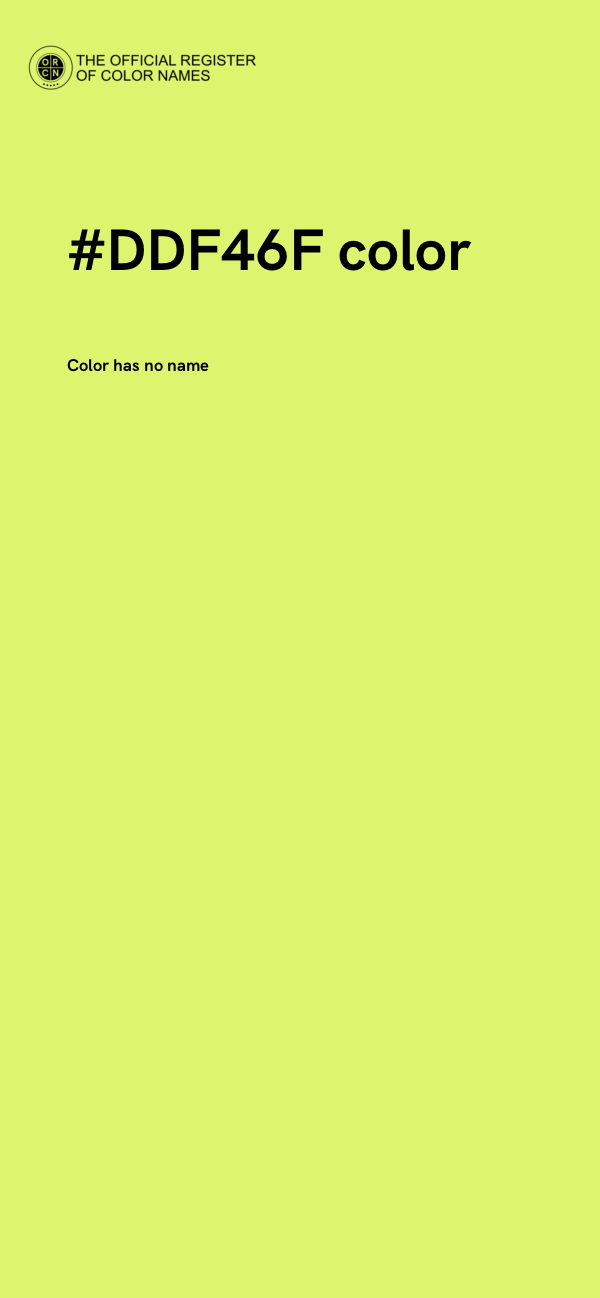 #DDF46F color image